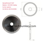 Angle Miling Cutter  Size:φ60x5xφ12.7x80° Material :HSS M35 Coating Suit for machine: GL-030,GL-320,FLASH008