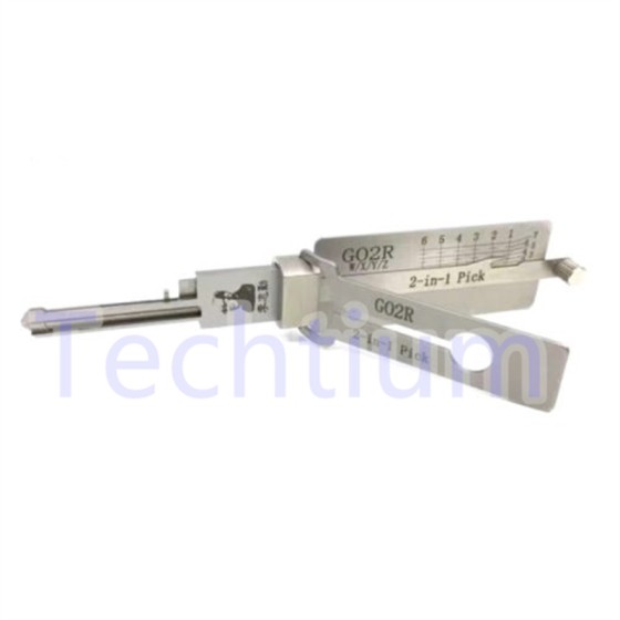 GO2R Original Lishi 2in1 Pick  Decoder for Japanese GOAL Keyway