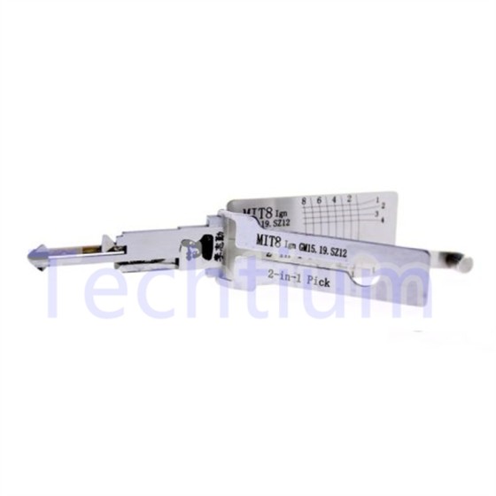 MIT8 Original Lishi Ignition 2in1 Decoder and Pick for Mitsubishi