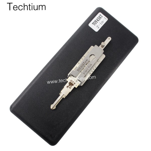 TOY43AT Original Lishi 2 in 1 decoder for cars using #2 blade (Toyota  Camry,Reiz,Corolla)