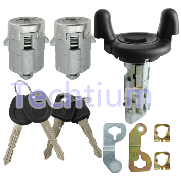 Cadillac door Lock cylinder full set (1pcs ignition door Lock and 2pcs door lock)