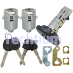 Cadillac door Lock cylinder full set with 4 keys (1pcs ignition door Lock and 2pcs door lock)