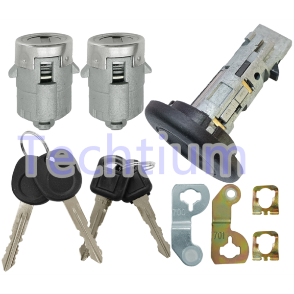 Cadillac door Lock cylinder full set with 4 keys (1pcs ignition door Lock and 2pcs door lock)