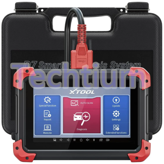 XTOOL D7 Car Diagnostic Tool, Obd2 Code Reader with ECU Coding, Bidirectional Control, Full Diagnosis OBD2 Scanner, 36+ Services, ABS Bleeding, Oil Reset, EPB, Live Data Stream, 3-Year Updates